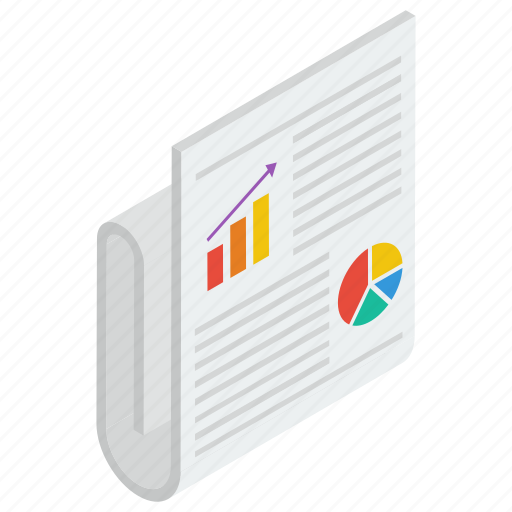 Business analytics report, business file, document, graphical report, infographic report icon - Download on Iconfinder