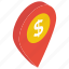business location, finance location, location marker, location pin, pointer 
