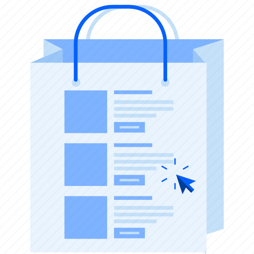 Bag, ecommerce, online, shop, shopping, store, web illustration - Download on Iconfinder