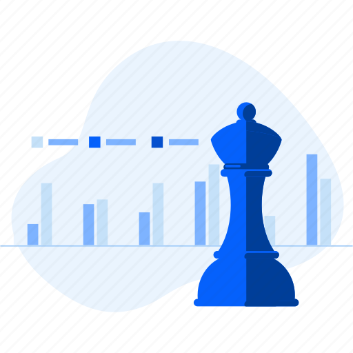 Analysis, analytics, business, chart, chess, planning, strategy illustration - Download on Iconfinder