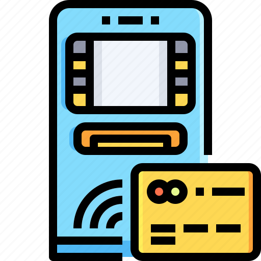 Machine, money, cash, credit, card, atm icon - Download on Iconfinder