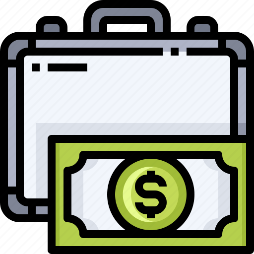 Case, money, dollar, briefcase, cash icon - Download on Iconfinder