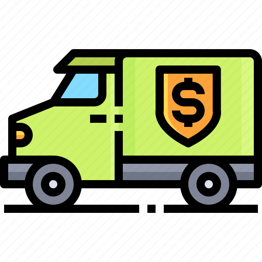 Delivery, money, dollar, truck, transportation icon - Download on Iconfinder
