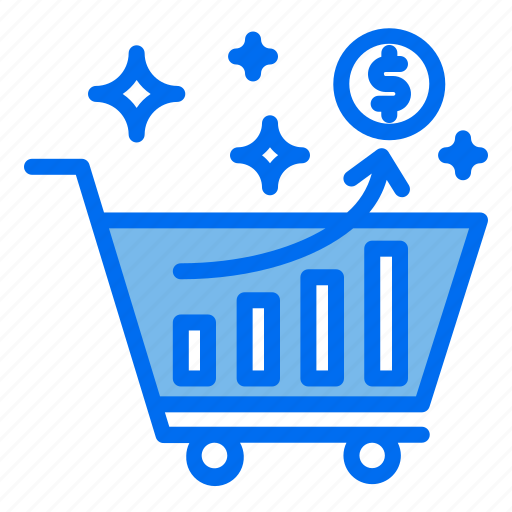 Cart, investment, money, finance, growth icon - Download on Iconfinder