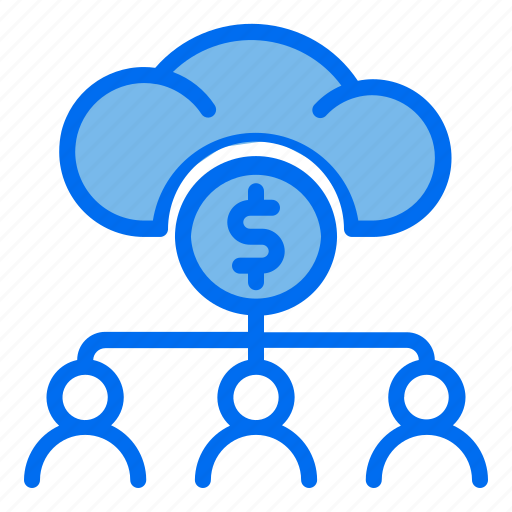 Cloud, organization, money, people icon - Download on Iconfinder