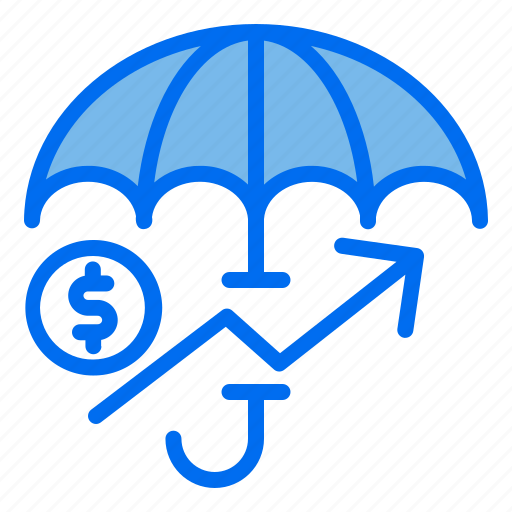 Protection, umbrella, money, investment icon - Download on Iconfinder