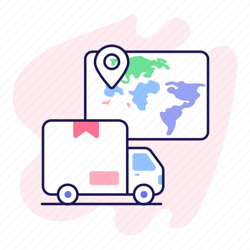 Delivery, delivery location, global delivery, van delivery, business, finance icon - Download on Iconfinder