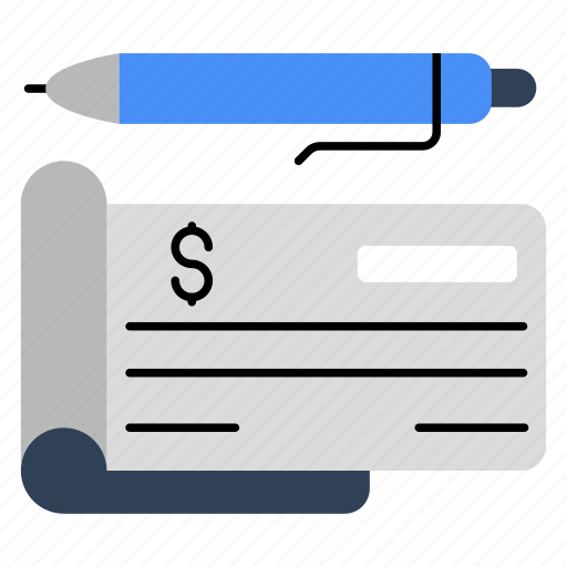 Cheque writing, checkbook, financial slip, banking, finance icon - Download on Iconfinder