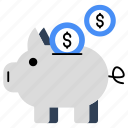 piggy bank, penny bank, savings, money accumulation, piggy box