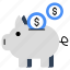 piggy bank, penny bank, savings, money accumulation, piggy box 