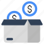cash box, money box, money package, money parcel, financial package 