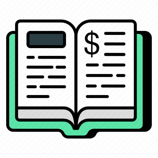 Financial book, booklet, handbook, guidebook, textbook icon - Download on Iconfinder
