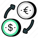currency exchange, money exchange, financial exchange, dollar to euro