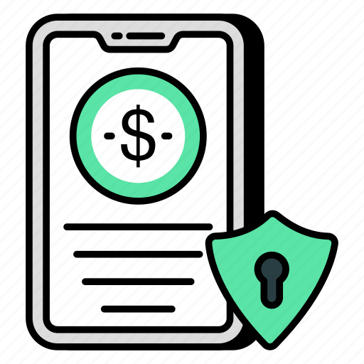 Secure mobile money, secure mobile cash, mobile banking, ebanking icon - Download on Iconfinder