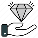 premium service, diamond, jewel, carbon crystal, gemstone