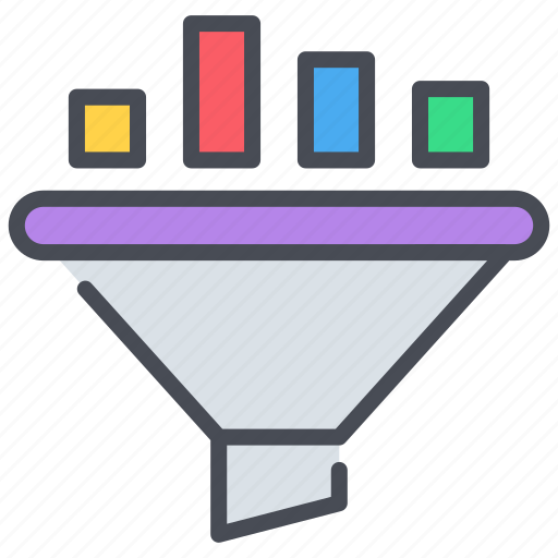 Filter, filtering, filters, funnel, data, conversion icon - Download on Iconfinder