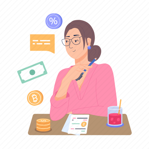 Financial advisor, financial planning, finance manager, financial consultant, fiscal planning illustration - Download on Iconfinder