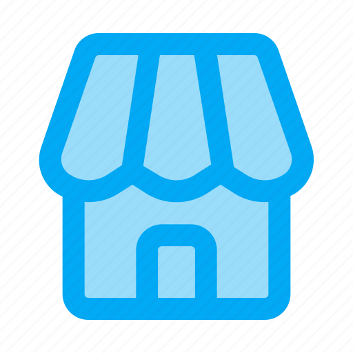 Market, marketplace, retail, architecture, and, city, supermarket icon - Download on Iconfinder