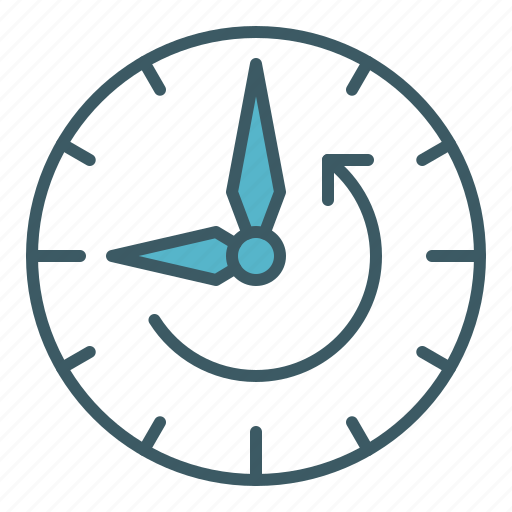 Backward, circle, clock, reverse, time icon - Download on Iconfinder