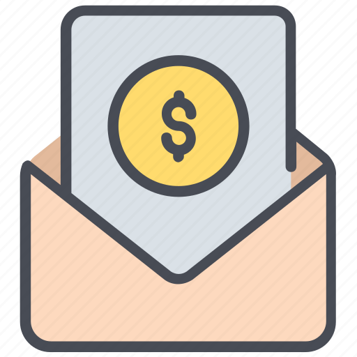 Salary, currency, dollar, email, envelope, payment icon - Download on Iconfinder