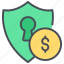 secure payment, payment protection, shield, secure, dollar, business 