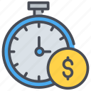 time is money, timer, dollar, management, business, currency 