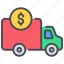bank truck, finance truck, dollar, money, transfer money, transportation 