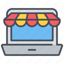 online store, online shop, laptop, marketing, online, shopping