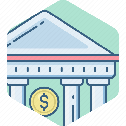 Bank, financial house, building, estate, real, treasury icon - Download on Iconfinder