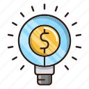bulb, business, finance, idea, money