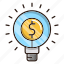 bulb, business, finance, idea, money 