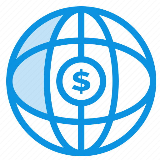 Dollar, globe, internet, world icon - Download on Iconfinder