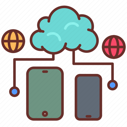 Cloud, computing, solutions, globally, links, service, digital icon - Download on Iconfinder
