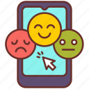 smile, feedback, review, comments, remarks, acknowledgment, mobile, device, faces