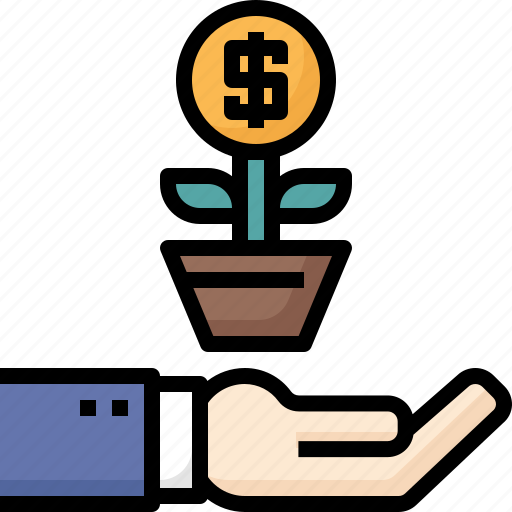 Business, growth, hand, marketing, profit, success icon - Download on Iconfinder