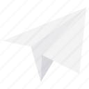 paper plane, send, email, message, post