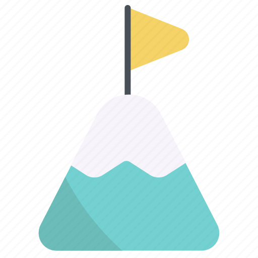 Flag, mountain, goal, target, achievement icon - Download on Iconfinder