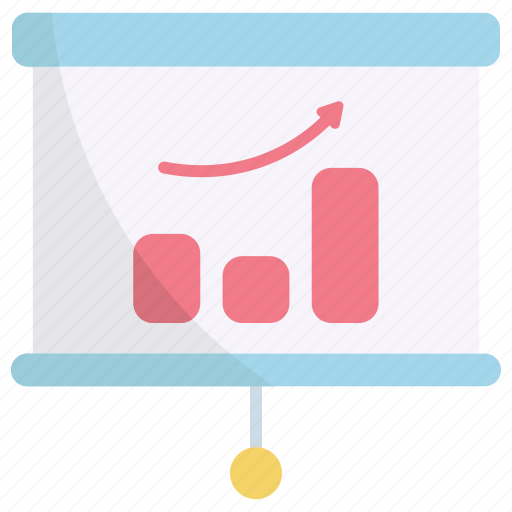 Presentation, report, graph, growth, chart, analysis, marketing icon - Download on Iconfinder