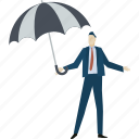 people, umbrella, protect, security, insurance, finance, shelter