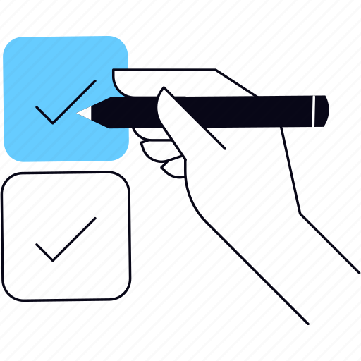 Check, mark, accept, checklist, agree, choose, select illustration - Download on Iconfinder