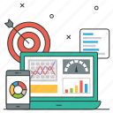 online, statistics, business, marketing, sales, analytics, pie chart