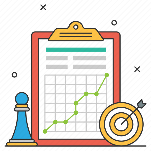Strategic plan, analytics, targeting, business, marketing, financial growth icon - Download on Iconfinder