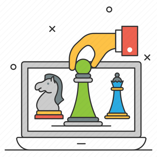 Online, developing, chess playing, smart, business moves, strategic, startup icon - Download on Iconfinder
