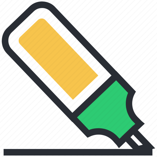 Board marker, highlighter, marker, marker pen, stationery icon - Download on Iconfinder