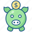 box, coin, finance, money, pig, piggy bank, savings 