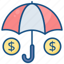 finance, insurance, money, protection, safety, security, umbrella