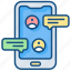 chat, communication, message, mobile, mobile chat, phone, smart phone 