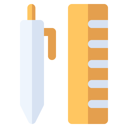 Equipment, pen, ruler, write icon - Free download