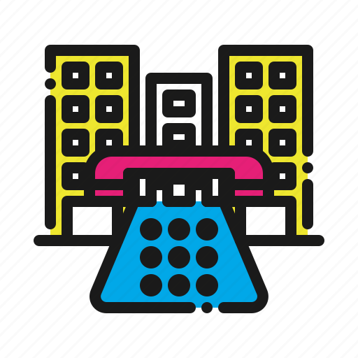 Building, business, call, contact, office, phone, telephone icon - Download on Iconfinder