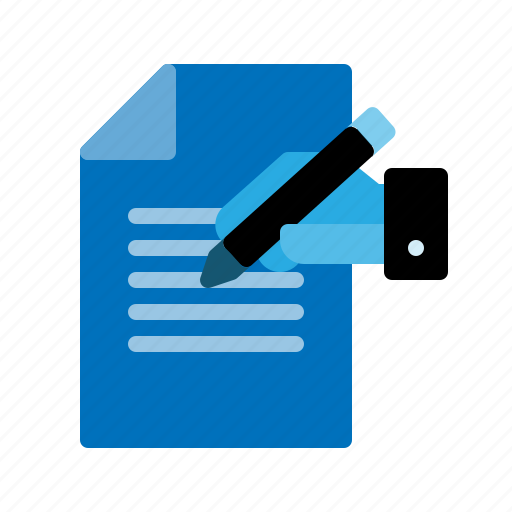 Document, file, hand, lecture, paper, pen, write icon - Download on Iconfinder